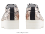 ružičasto zlatno 8XPTRV569 Onitsuka Tiger cipele brogue žene - Slika 3