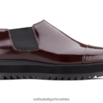 tamnocrvena 8XPTRV564 Onitsuka Tiger cipele bočna čizma gore žene