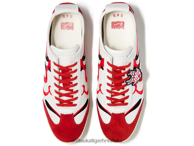 bijela/klasična crvena 8XPTRV140 Onitsuka Tiger cipele Meksiko 66 deluxe muškarci - Slika 6