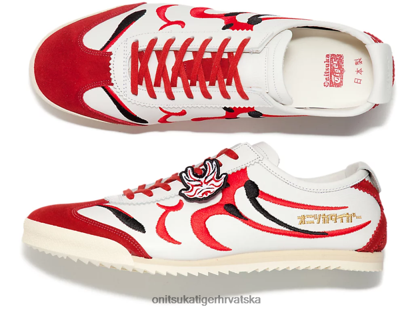 bijela/klasična crvena 8XPTRV140 Onitsuka Tiger cipele Meksiko 66 deluxe muškarci - Slika 8
