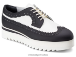 bijelo crno 8XPTRV577 Onitsuka Tiger cipele brogue žene - Slika 2
