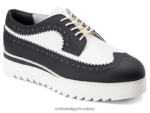 bijelo crno 8XPTRV577 Onitsuka Tiger cipele brogue žene - Slika 4