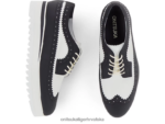 bijelo crno 8XPTRV577 Onitsuka Tiger cipele brogue žene - Slika 5