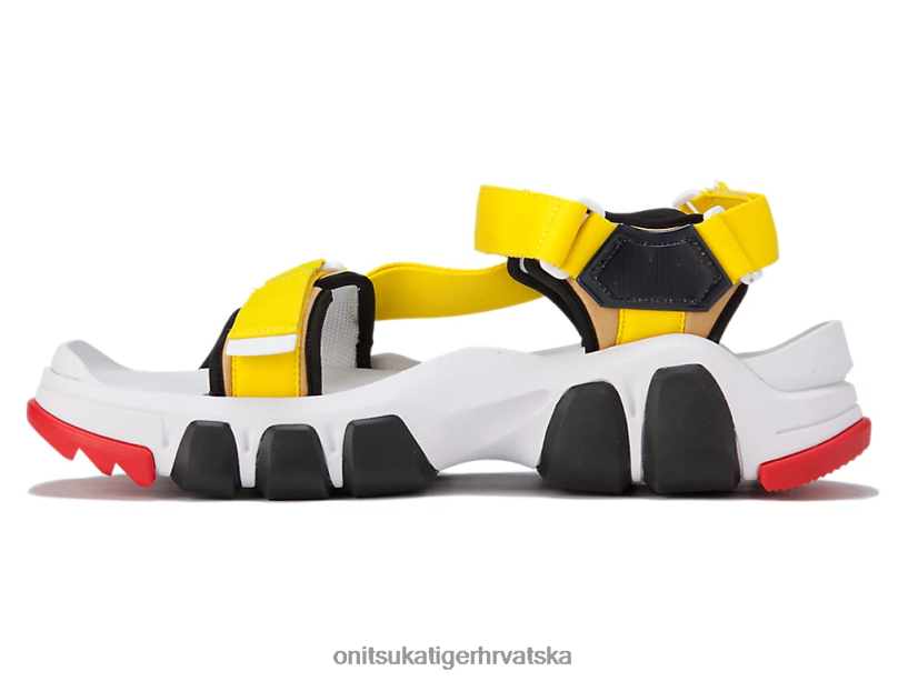 bijelo/vibrantno žuto 8XPTRV232 Onitsuka Tiger cipele remen za zube uniseks - Slika 4