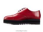 cikla crvena 8XPTRV548 Onitsuka Tiger cipele derbi žene - Slika 4