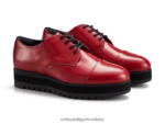 cikla crvena 8XPTRV548 Onitsuka Tiger cipele derbi žene - Slika 8
