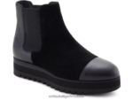 crna/ugljik 8XPTRV574 Onitsuka Tiger cipele side gore boot bok žene - Slika 2