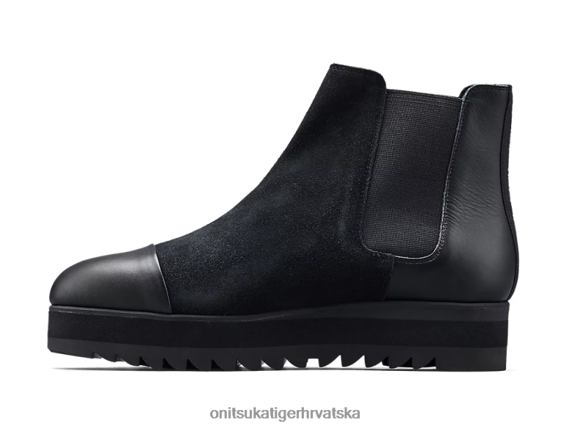 crna/ugljik 8XPTRV574 Onitsuka Tiger cipele side gore boot bok žene - Slika 4