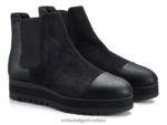 crna/ugljik 8XPTRV574 Onitsuka Tiger cipele side gore boot bok žene - Slika 8