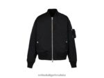 crno 8XPTRV379 Onitsuka Tiger odjeća Bomber jakna muškarci