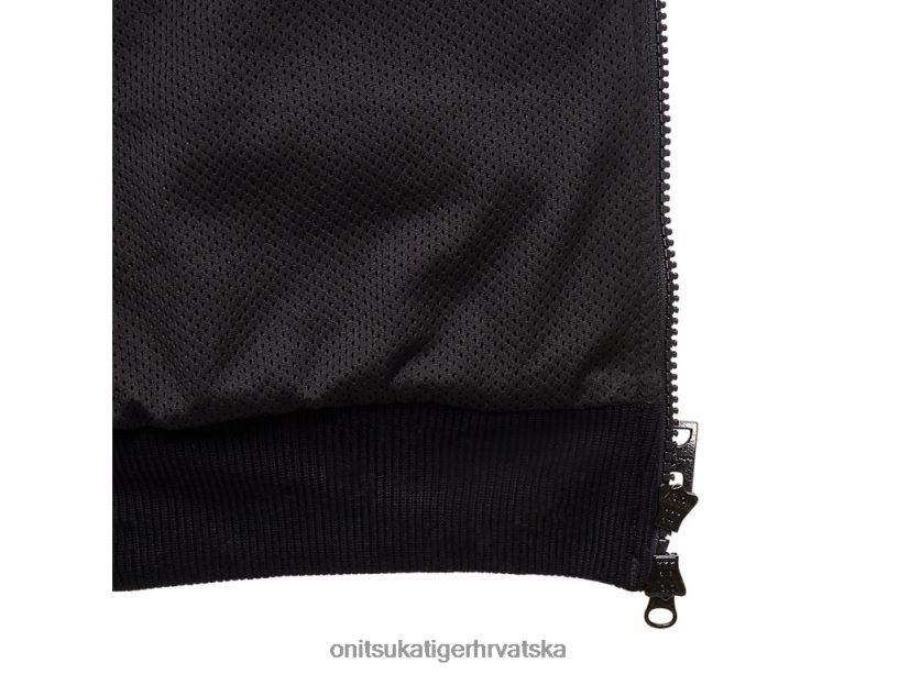 crno 8XPTRV466 Onitsuka Tiger odjeća majica s kapuljačom na patentni zatvarač muškarci - Slika 5