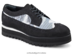 crno 8XPTRV538 Onitsuka Tiger cipele brogue žene - Slika 2