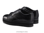crno 8XPTRV547 Onitsuka Tiger cipele derbi žene - Slika 2