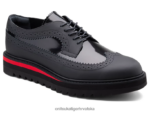 crno/klasično crveno 8XPTRV371 Onitsuka Tiger cipele brogue muškarci - Slika 2