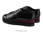 crno/klasično crveno 8XPTRV555 Onitsuka Tiger cipele vezanje lo žene - Slika 5
