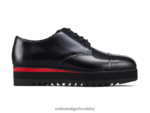 crno/klasično crveno 8XPTRV556 Onitsuka Tiger cipele derbi žene