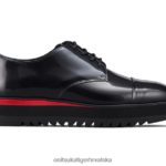 crno/klasično crveno 8XPTRV556 Onitsuka Tiger cipele derbi žene