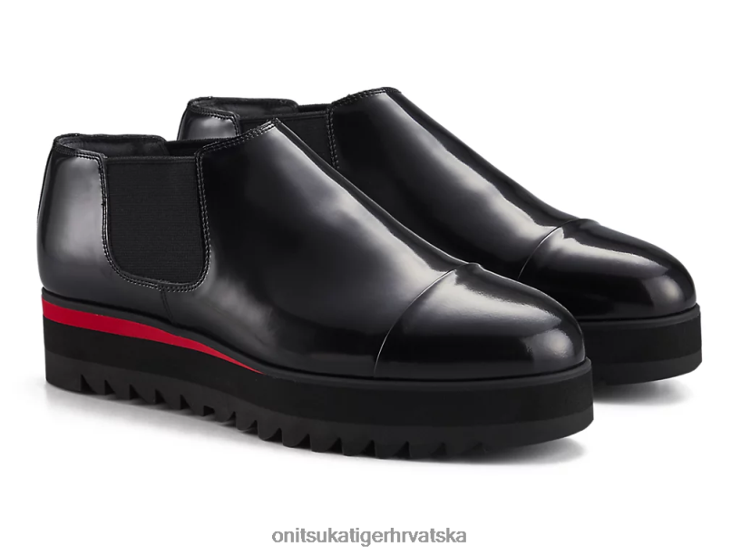 crno/klasično crveno 8XPTRV557 Onitsuka Tiger cipele bočna čizma gore žene - Slika 8