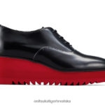crno/klasično crveno 8XPTRV576 Onitsuka Tiger cipele klin-o žene