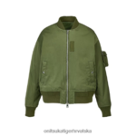 kaki 8XPTRV383 Onitsuka Tiger odjeća Bomber jakna muškarci