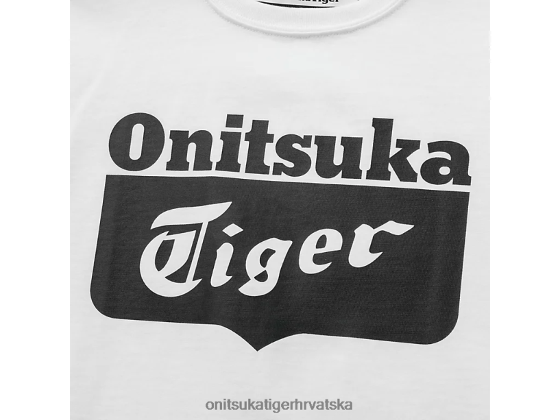 prava bijela/performans crna 8XPTRV669 Onitsuka Tiger odjeća majica s logotipom djeca - Slika 6