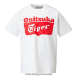 prava bijelo/crvena uzbuna 8XPTRV670 Onitsuka Tiger odjeća majica s logotipom djeca