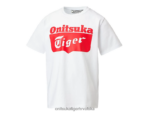 prava bijelo/crvena uzbuna 8XPTRV670 Onitsuka Tiger odjeća majica s logotipom djeca - Slika 4