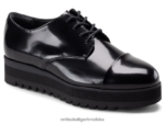 sjajna crna 8XPTRV560 Onitsuka Tiger cipele derbi žene - Slika 2